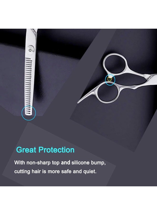 Avenoir Hair Thinning Shears and Hair Cutting Scissors 6.7 Inches with Fine Adjustable Tension Screw and 1 Piece Wipe Cloth - Image 4