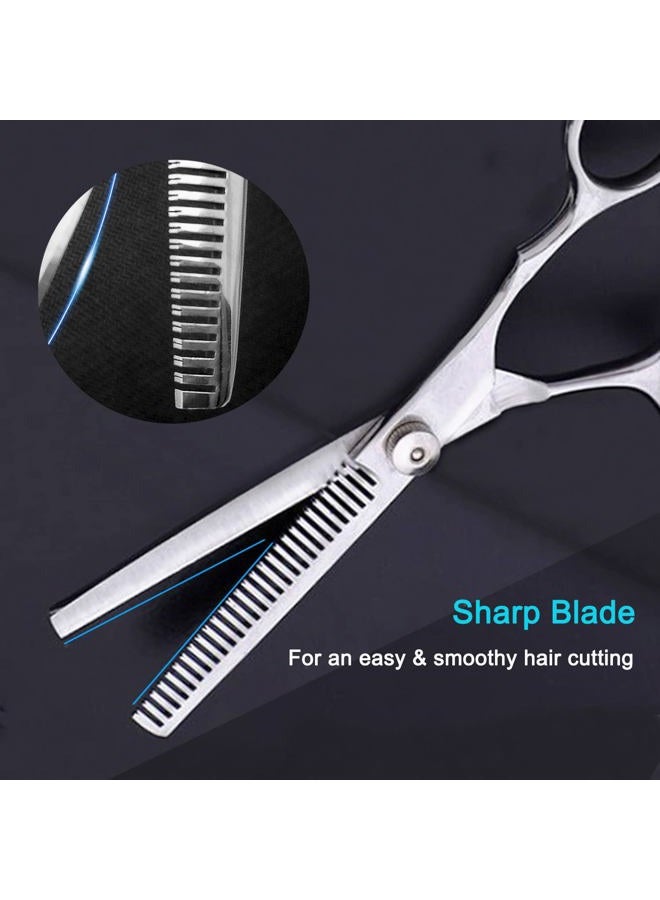 Avenoir Hair Thinning Shears and Hair Cutting Scissors 6.7 Inches with Fine Adjustable Tension Screw and 1 Piece Wipe Cloth - Image 2