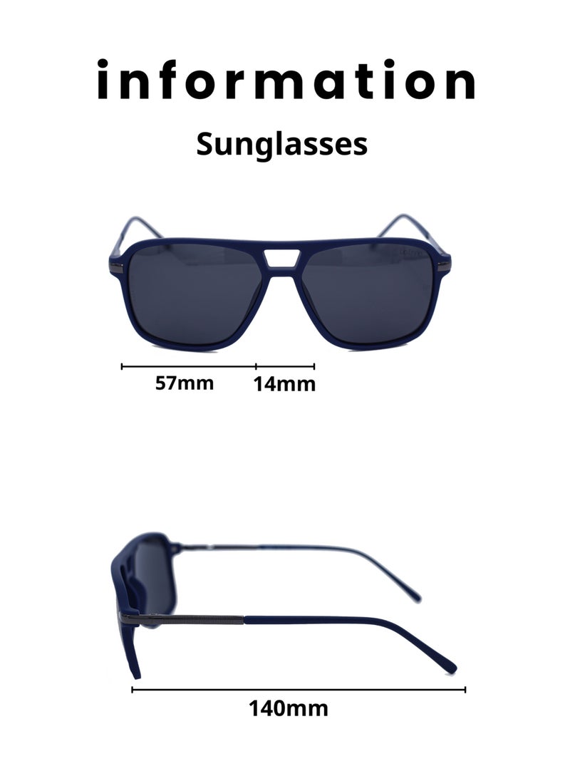 Baleno "Aviator Sunglasses with Polarized UV Protection Lenses – Lightweight, Durable Metal Frame for Men & Women, Perfect for Driving, Travel, and Outdoor Activities"  - Image 5