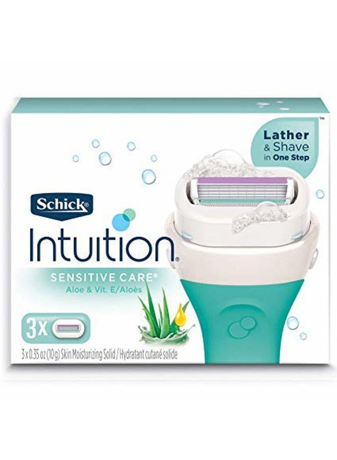schick NEW Schick Intuition Sensitive Care Moisturizing Razor Blade Refills for Women with Natural Aloe 12 Count (Limited Edition)  - Image 4