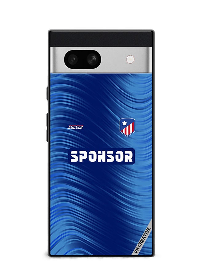 VR CREATIVE Protective Case Cover For Google Pixel 7a Soccer Jersey Design  Multicolour - Image 1