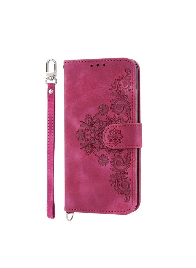 Green Tiger Case For Honor X60i Skin Feel Flowers Embossed Wallet Leather Phone Case - Image 2