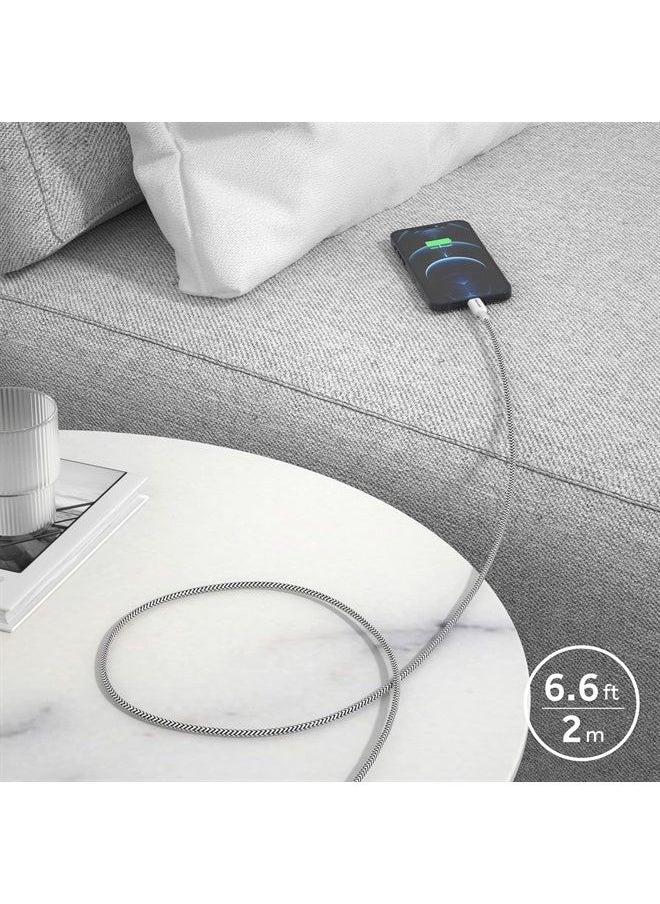 USB-C to Lightning Charging Cable 6.6FT MFI Certified Syncing Cord for iPhone 13 Pro Max/iPhone 13 Pro/iPhone 13 / iPhone 13 Mini/iPad Pro/AirPods Pro and More, Support Power Delivery