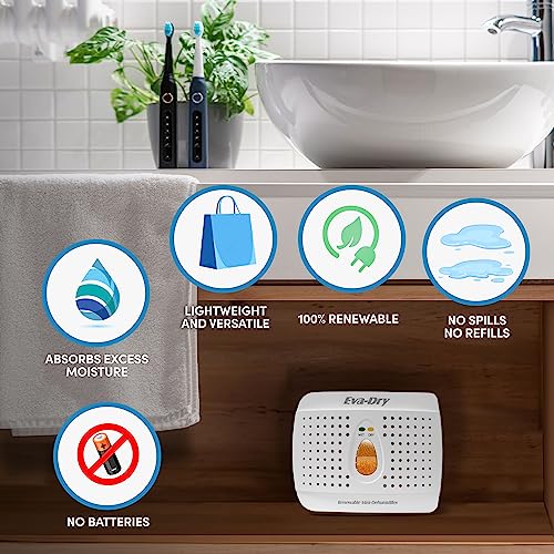 Eva-Dry Wireless Mini Dehumidifier, White (E-333) - Image 4