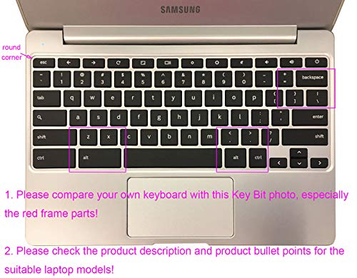 UHamn Silicone Keyboard Cover Compatible for 2017/2018 Samsung Chromebook 11, 11.6" Samsung Chromebook 2 XE500C12, 11.6" Samsung Chromebook 3 XE500C13 XE501C13 (Rainbow) - Image 2