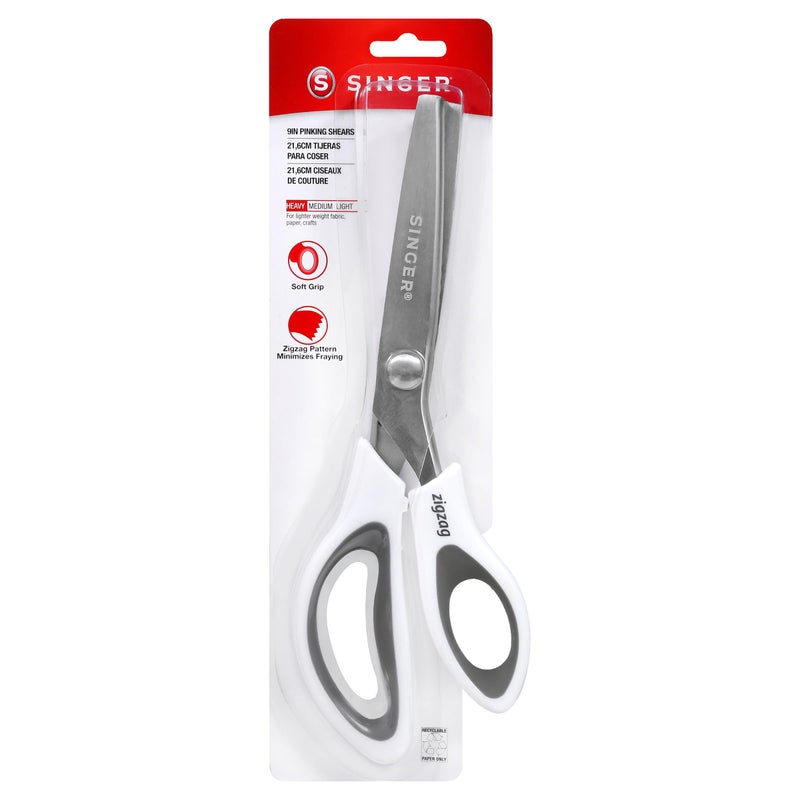 SINGER 9" Pinking Shears - Zig Zag Scissors for Fabric - Image 1