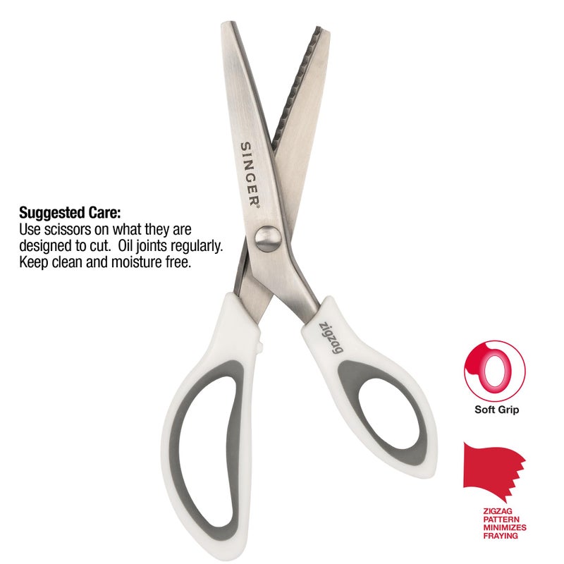 SINGER 9" Pinking Shears - Zig Zag Scissors for Fabric - Image 4