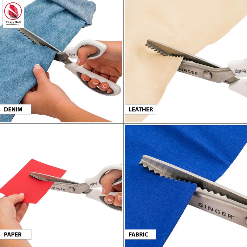 SINGER 9" Pinking Shears - Zig Zag Scissors for Fabric - Image 2