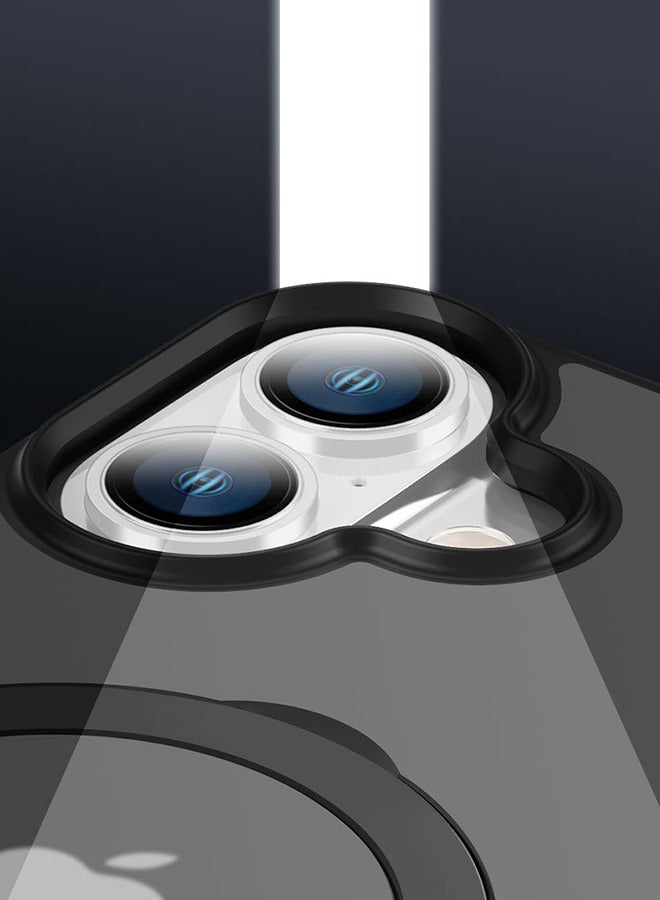 حافظة Magsafe بغطاء مغناطيسي غير مرئي غطاء هاتف ناعم من السيليكون مع مسند للآيفون 16 بلس - Image 4