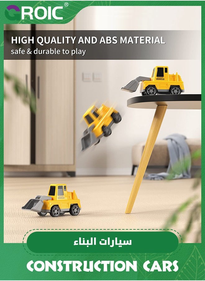 GROIC - Construction Trucks,Toys Cars for Toddlers,Transport Vehicle Carrier Truck, Car Toys Set,Excavator, Bulldozer, Crane and Mixer,Construction Transporter Truck Friction Power Toy Car - Image 1