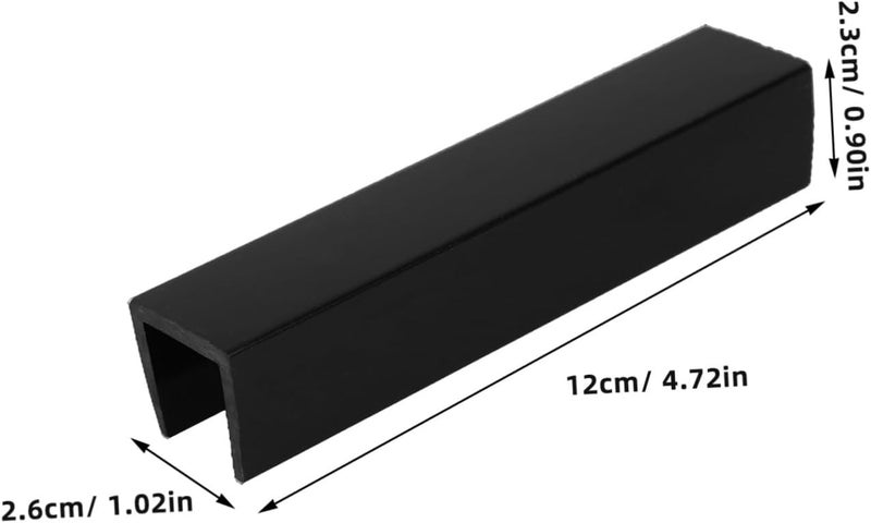 VICASKY 4pcs Pet Gate Reinforcement Hardware Fittings for Stairs and Doorways Sturdy Boy Girl Safety Gate Accessories for Indoor Dog Fence and Puppy Barrier Easy Installation Black - Image 2