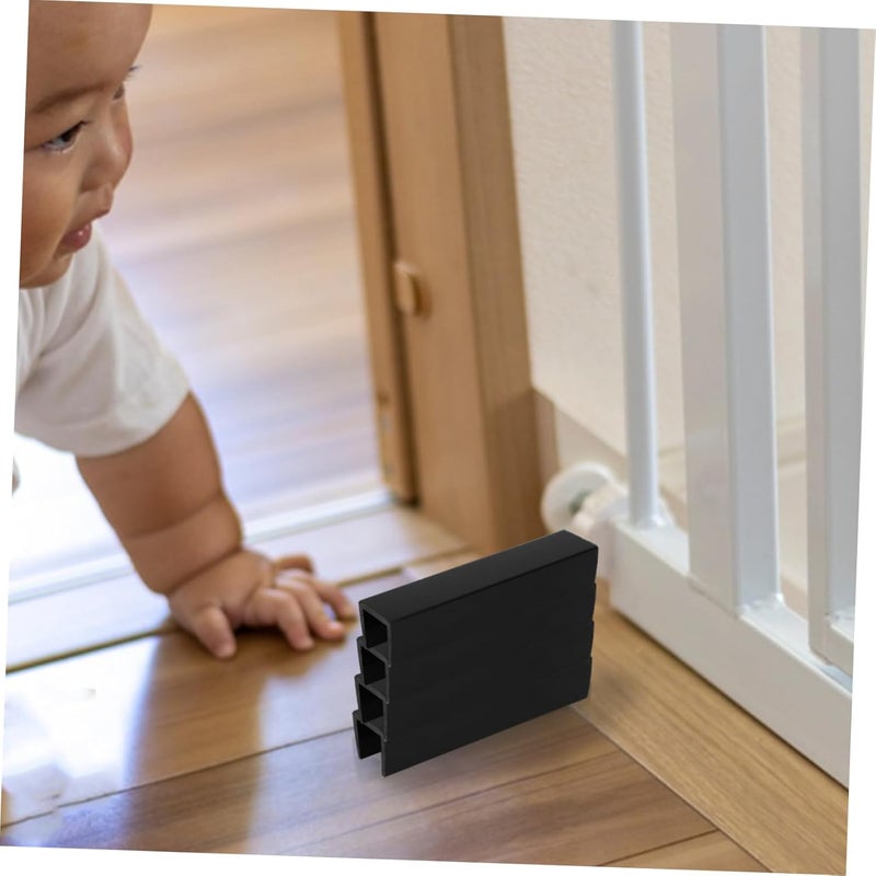VICASKY 4pcs Pet Gate Reinforcement Hardware Fittings for Stairs and Doorways Sturdy Boy Girl Safety Gate Accessories for Indoor Dog Fence and Puppy Barrier Easy Installation Black - Image 5