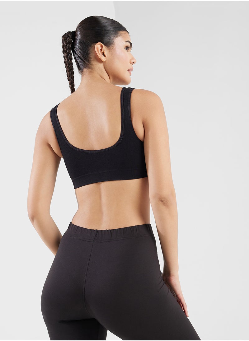 FRWD Ruched Plunge Neck Sports Bra  - Image 2