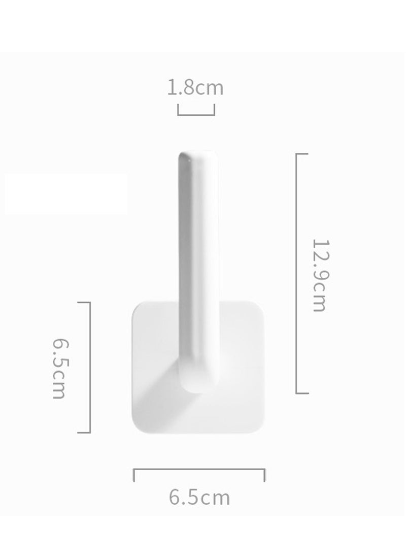 4-piece package, multi-functional hook, can be placed charging socket router, cup, pot lid, etc. White  - Image 3