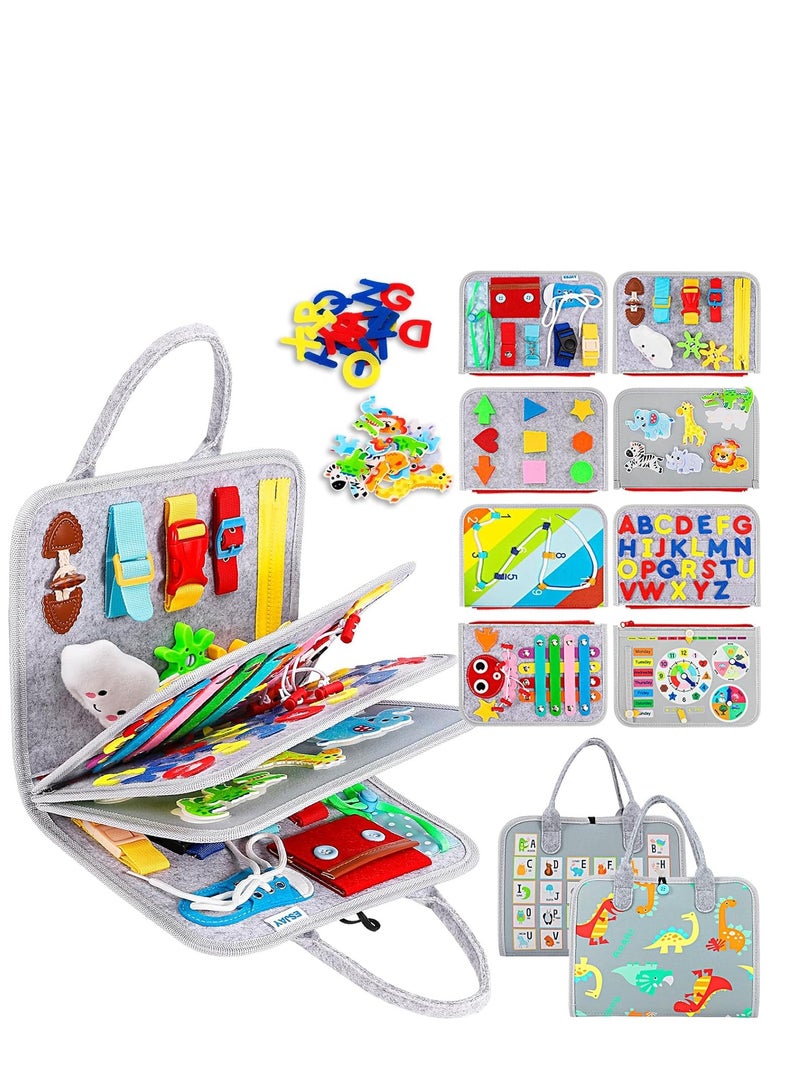 general Busy Board for Toddlers, Busy Book Montessori Toys for 1 2 3 4 Year Old, Sensory Board Learning Activities for Fine Motor Skills, Gifts for Boys Girls, Travel Toys for Airplane Car - Image 1