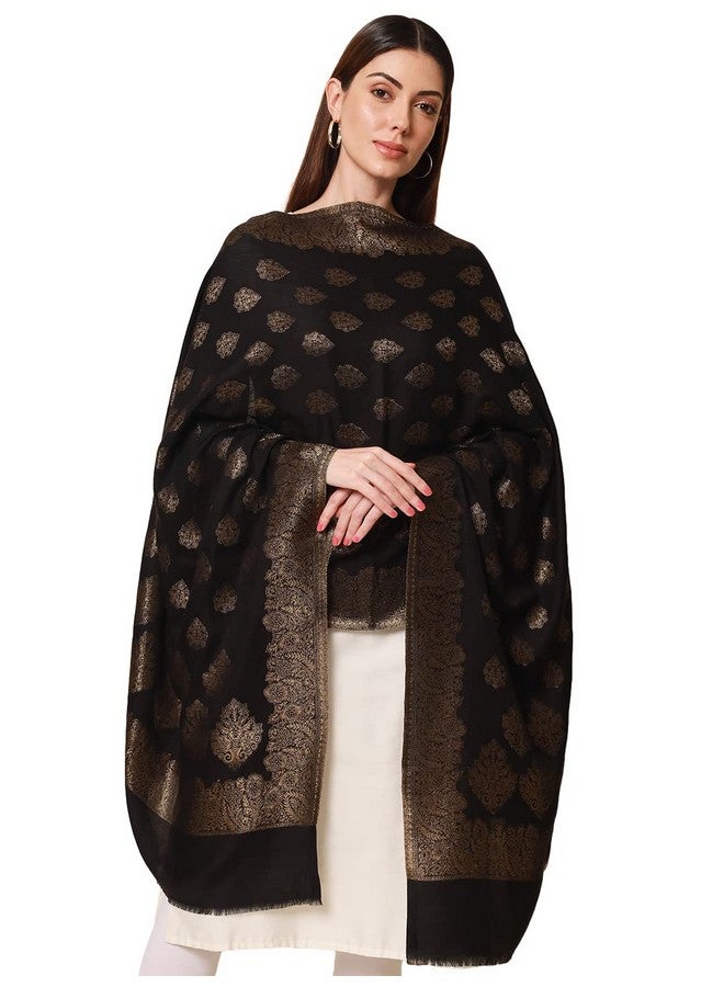 Pashmoda Women Nargis Kaani Stole with Silky Zari Weave, (Size 72X208 CM) - Image 1