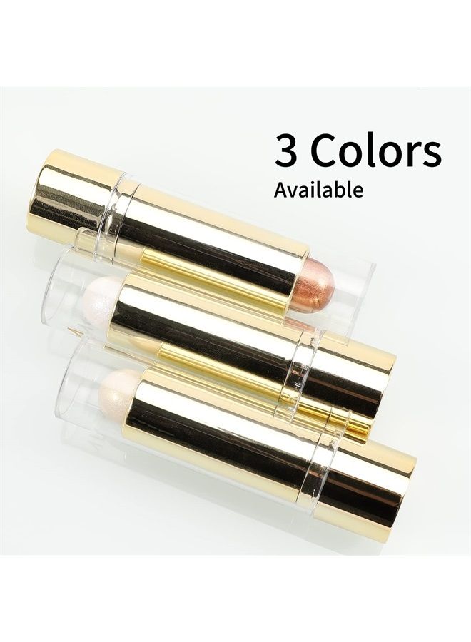Boobeen Highlight and Glow Stick Shimmer Cream Makeup Contour Stick Highlighter Bronzer Stick Waterproof Long-lasting Face Glitter Highlighter Makeup Stick, Pack of 1 - Image 2