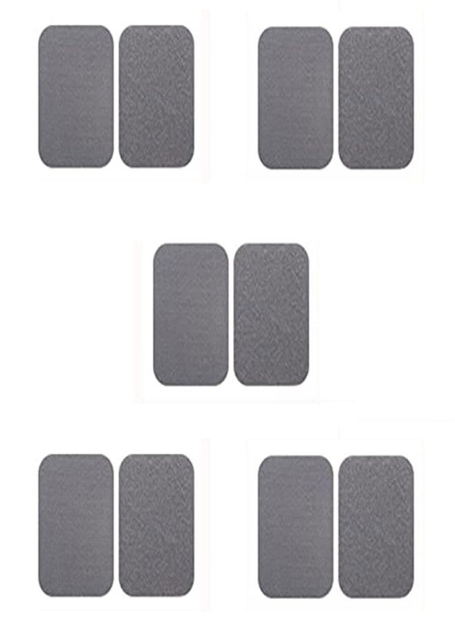 ARQIVO® Reusable Rug Grippers Sofa Cushion Fasteners, Washable Rug Pads Carpet Stickers, Fixed Non-Slip for Wooden and Hard Floors, Floor Mats, Tile Floors, Carpets,Grey, Pack of 10 - Image 1
