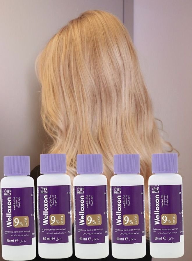 Wella - 5 PIECES Welloxon Herbal Blonde Color 9% 60ml