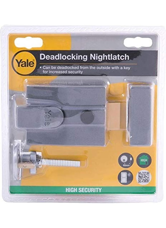 Yale Yale Deadlocking Night Latch - Gray  - Image 1