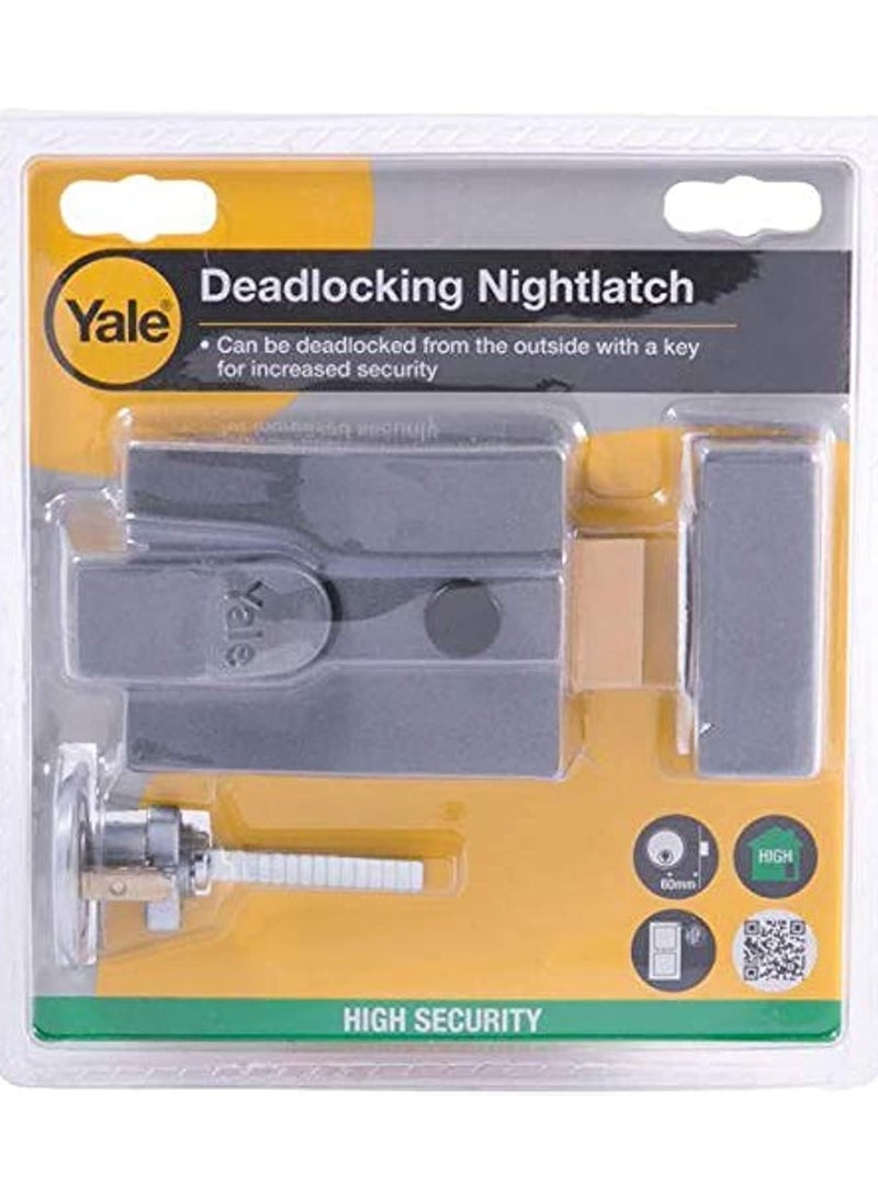 Yale Yale Deadlocking Night Latch - Gray  - Image 2