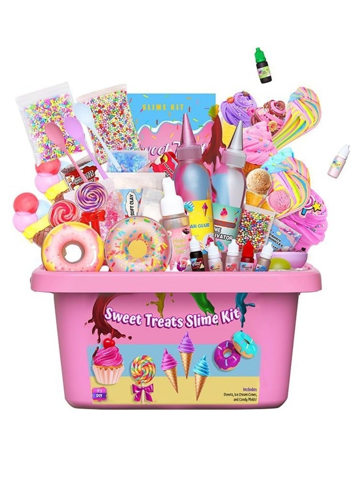 جِيجل جوي DIY Slime Kit for Kids-Non-Sticky ، Soft and Proom لجعل الوحل السحابي ، الوحل الرغوي ، الوحل ، الوحل الآيس كريم والحلوى مع سحر-حفلات تخفيف الإجهاد وفكرة هدية رائعة - Image 1