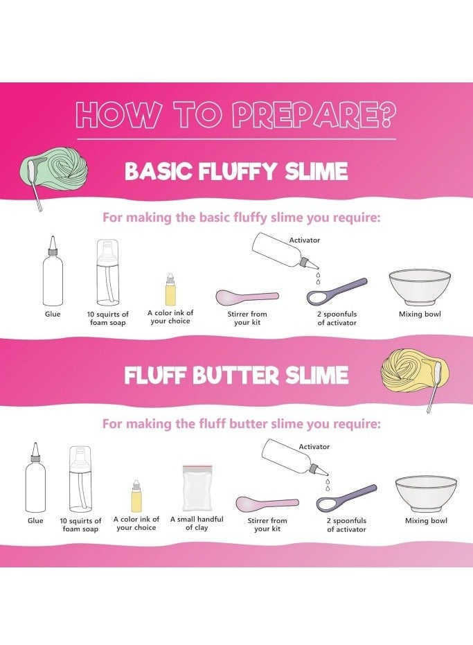 جِيجل جوي DIY Slime Kit for Kids-Non-Sticky ، Soft and Proom لجعل الوحل السحابي ، الوحل الرغوي ، الوحل ، الوحل الآيس كريم والحلوى مع سحر-حفلات تخفيف الإجهاد وفكرة هدية رائعة - Image 4