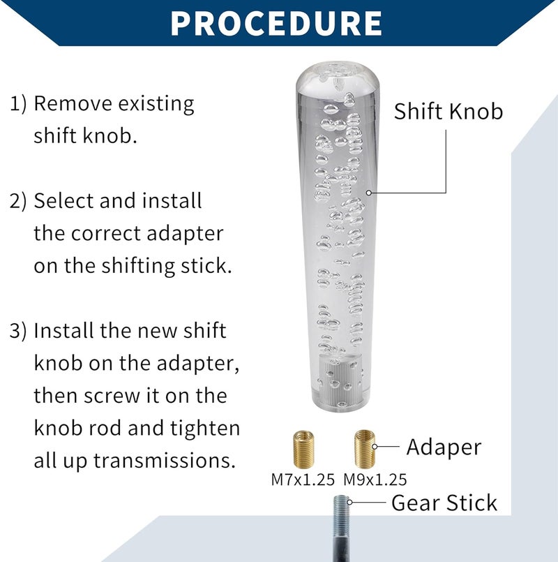 Hihaha Faux Crystal Shift Knob with Adapters - Image 4