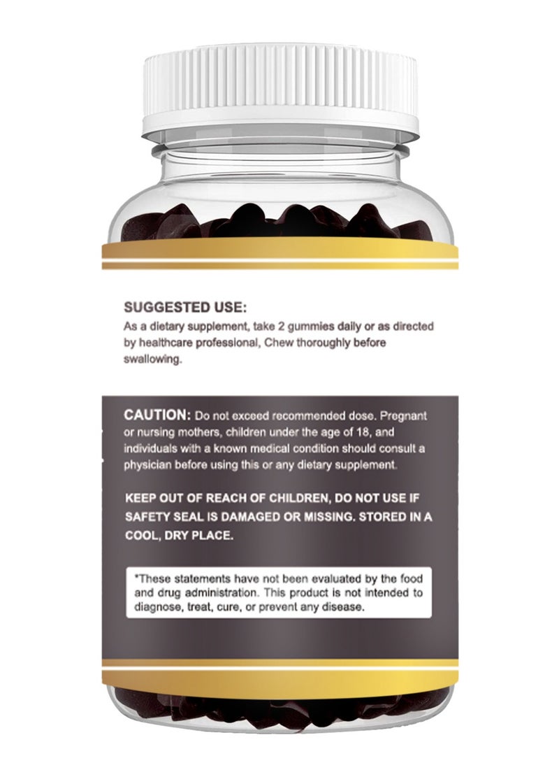 كيتو شيلاجيت الهيمالايا (شيلاجيت) للرجال والنساء - ما يعادل 500 ملغ - معزز الطاقة الطبيعية والقدرة على التحمل - 60 كومي نباتي | - مكمل فولفيك المعدني - Image 3