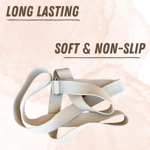 The Yogis 100% Soft Cotton Iyanger Yoga Strap and Stretching Belt | 9 feet Long | H Buckle Strap | For Stretching, Yoga, Pilates, Dance, Gymnastics and Flexibility with Bag - Image 2