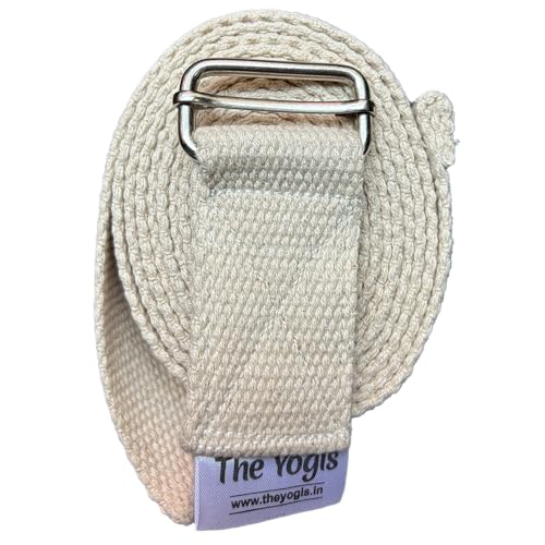 The Yogis 100% Soft Cotton Iyanger Yoga Strap and Stretching Belt | 9 feet Long | H Buckle Strap | For Stretching, Yoga, Pilates, Dance, Gymnastics and Flexibility with Bag - Image 1