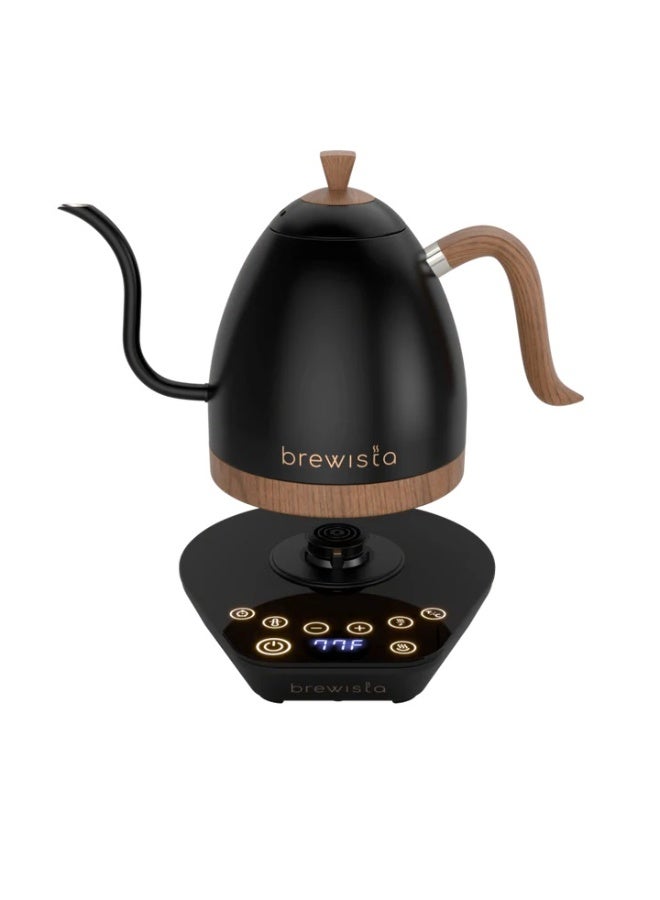 برويستا غلاية ماء برويستا الكهربائية ذات العنق الأوزان 600 مل باللون الأسود - Image 3