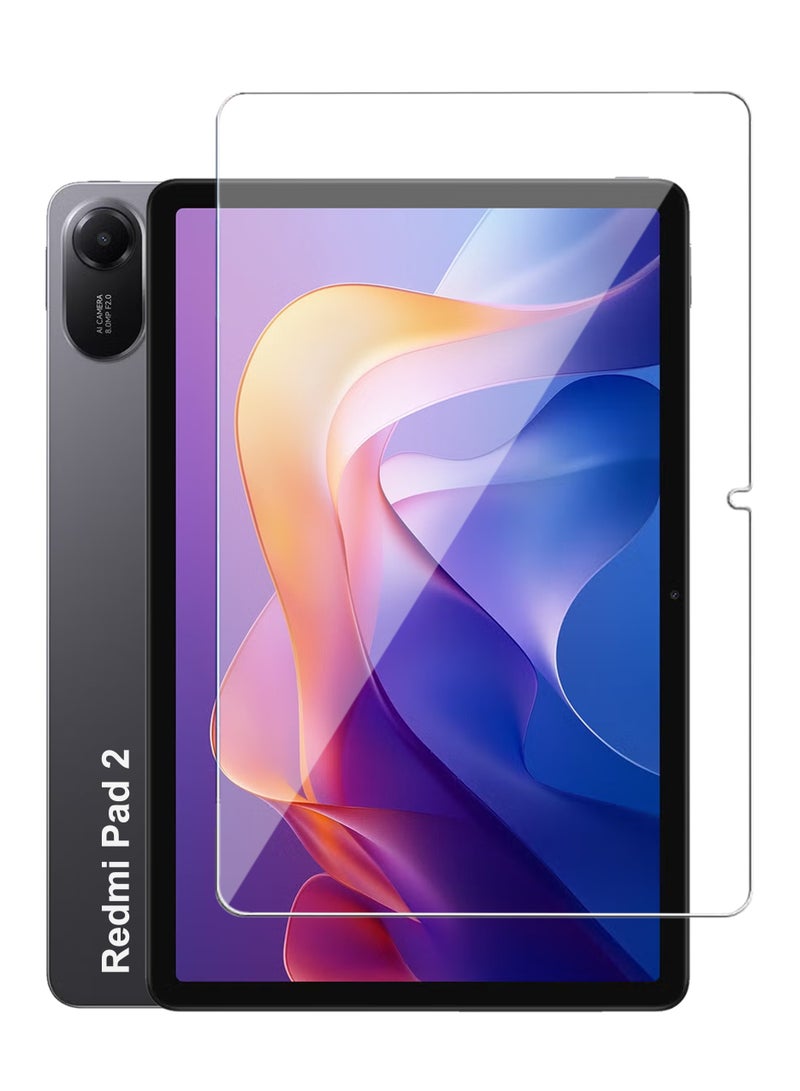 Xiaomi Redmi Pad 2 Screen Protector,HD Clarity Tempered Glass Screen Protector Film Scratch Resistant Bubble Free, High Transparency, Delicate Touch Screen Protector For Xiaomi Redmi Pad 2 - Image 1