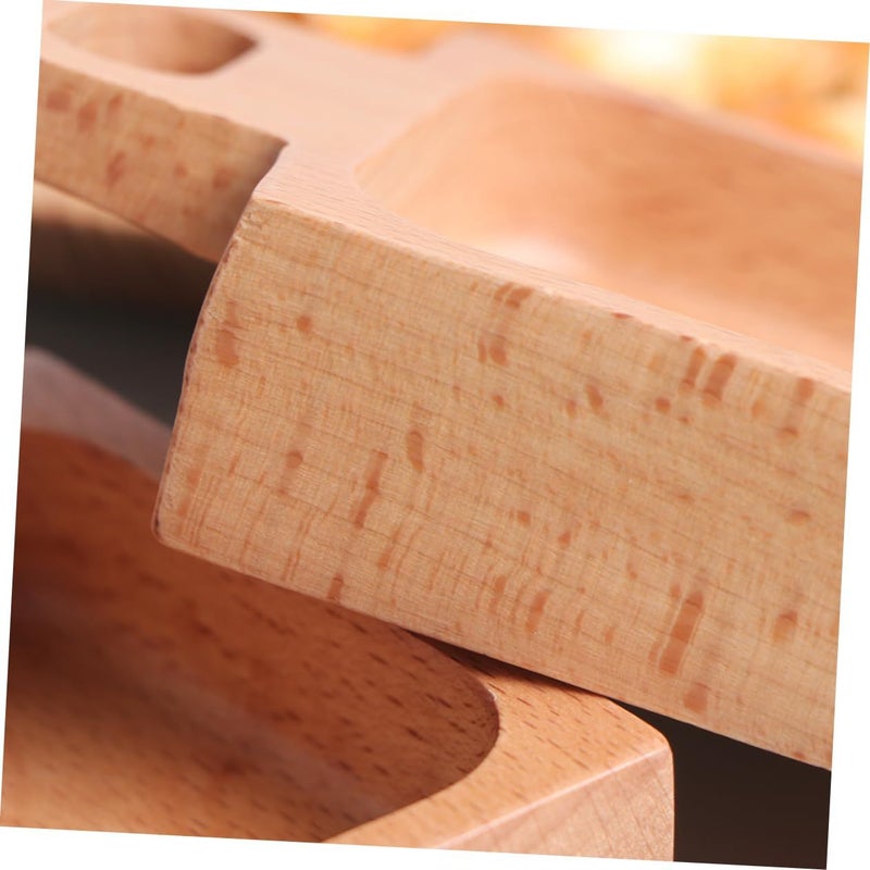 2pcs Beech Wood Small Appetizer Plates Serving Trays For Entertaining - Image 3