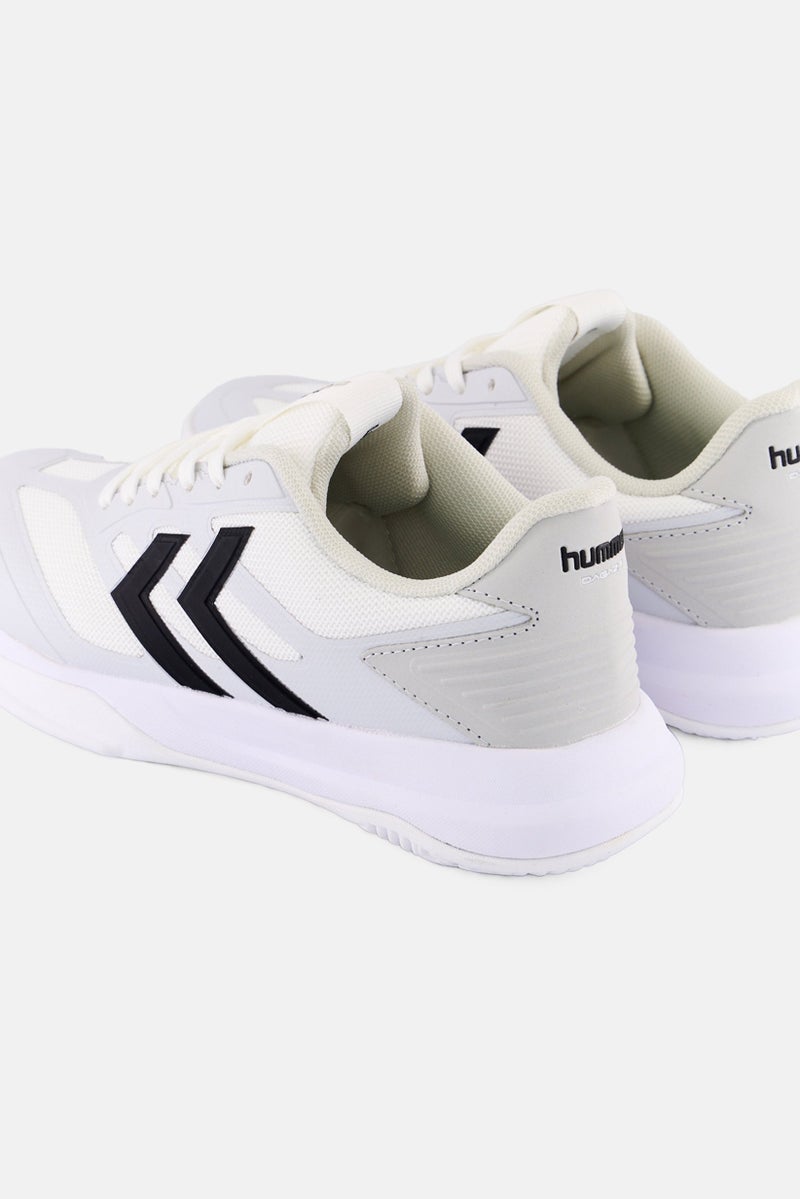 Hummel Kids Boy Lace Up Casual Shoes, Off White - Image 2
