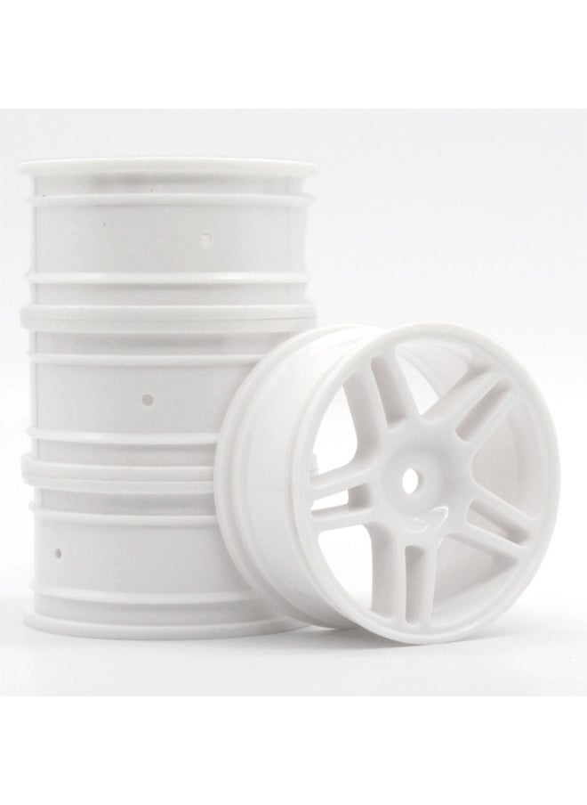 1:10 Flat Running Wheel Hub MoDel Car Drift Wheel Frame Oil AnD Electricity Rv Drift Racing Competition HSP Sakura D3D4-Color:White