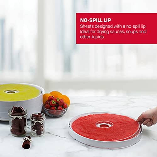 Nesco LSS-2-6 Snackmaster Fruit Roll Sheet for Nesco Food Dehydrators, Great for Drying Sauces, Purees, Soups, and Liquids, Make Fruit Rolls at Home, 2 Count - Image 4