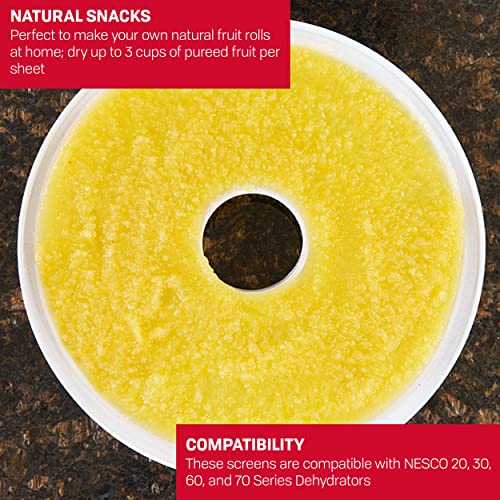 Nesco LSS-2-6 Snackmaster Fruit Roll Sheet for Nesco Food Dehydrators, Great for Drying Sauces, Purees, Soups, and Liquids, Make Fruit Rolls at Home, 2 Count - Image 3