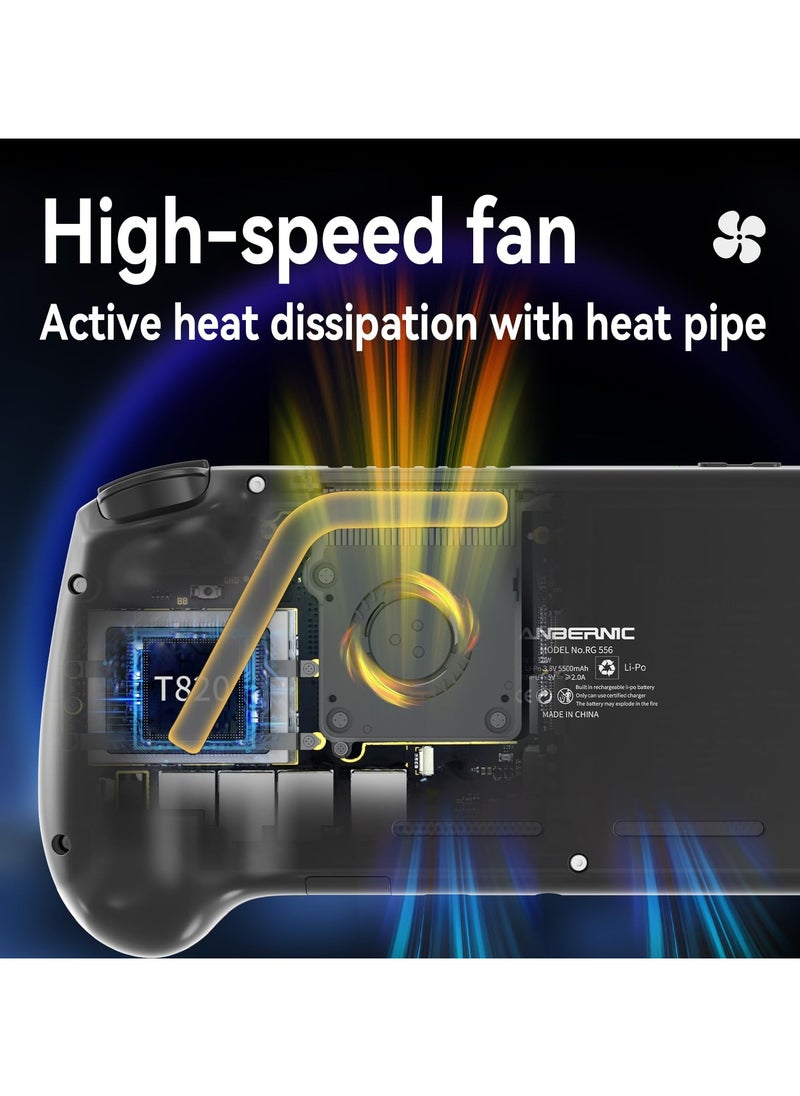 ANBERNIC  - RG556 Retro Handheld Game Android 13,rg 556 Handheld Game with 5.48 inch Touch OLED Screen RG556 Supports DP and WiFi Bluetooth has Hall Rocker Battery 5500mAh - Image 1