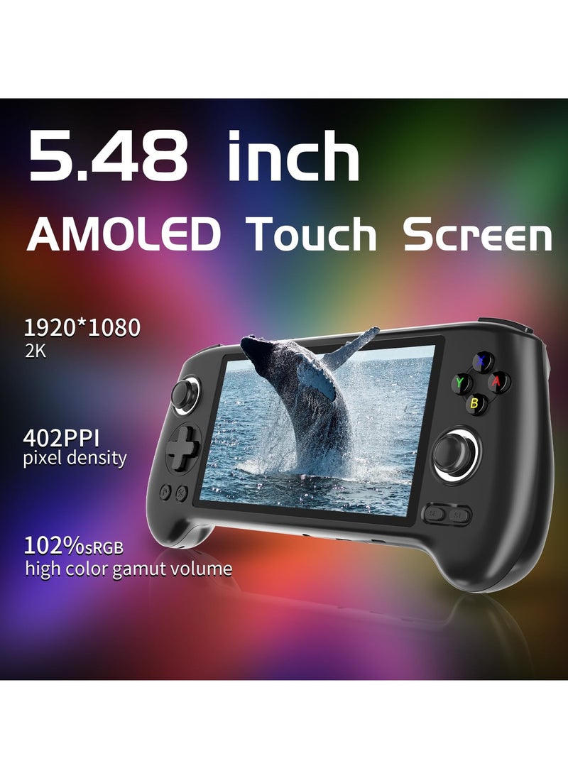 RG556 Retro Handheld Game Android 13، لعبة rg 556 المحمولة بشاشة OLED تعمل باللمس مقاس 5.48 بوصة، تدعم RG556 DP وWiFi وBluetooth وتحتوي على بطارية Hall Rocker 5500 مللي أمبير في الساعة - pzsku/Z856BED6A9509B7C6645FZ/45/_/1740120002/315b7e07-f39d-4e5a-a965-bdc4be468162