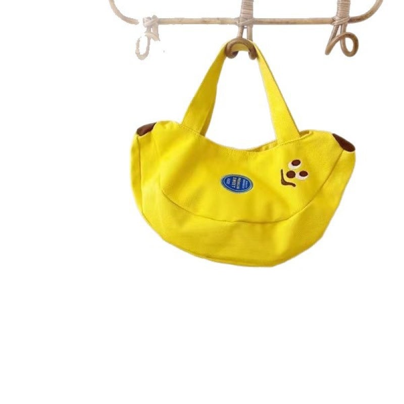 Cute Cartoon Embroidered Canvas Handbag - Image 4