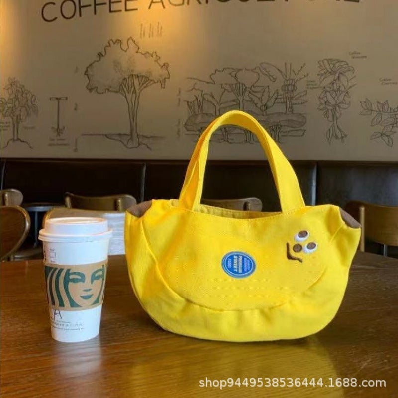 Cute Cartoon Embroidered Canvas Handbag - Image 2