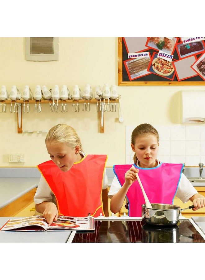 NANASO 4Pack Smock For Kidschildren Waterproof Art Smock Painting Feeding Kids Painting Apron Handwork Cooking Toddler Paint Smock For Age 36 Years Gifts With 3 Roomy Pocket - Image 4
