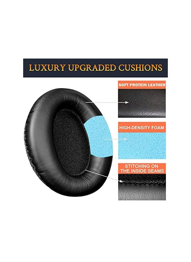 erorex Professional Earpads Cushions Replacement For Cowin Silensys E7 E7 Pro Headphones Do Not Fit Se7 Ear Pads With Soft Protein Leather Noise Isolation Foam Black  - Image 3