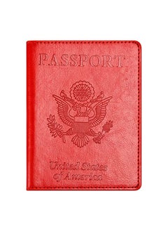 We Happy Travel Passport ID Card Wallet Holder Cover RFID Blocking Leather Purse Case USA  - Image 1