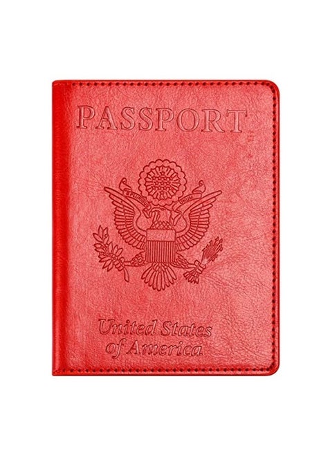 Travel Passport ID Card Wallet Holder Cover RFID Blocking Leather Purse Case USA