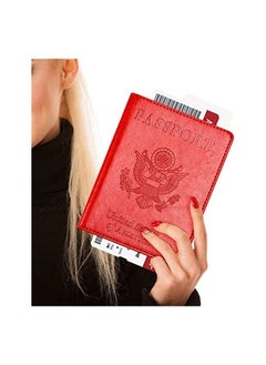 We Happy Travel Passport ID Card Wallet Holder Cover RFID Blocking Leather Purse Case USA  - Image 5