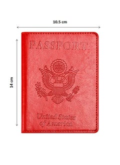 We Happy Travel Passport ID Card Wallet Holder Cover RFID Blocking Leather Purse Case USA  - Image 2