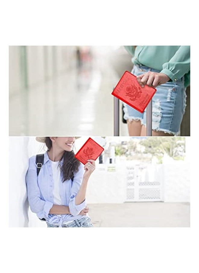 Travel Passport ID Card Wallet Holder Cover RFID Blocking Leather Purse Case USA