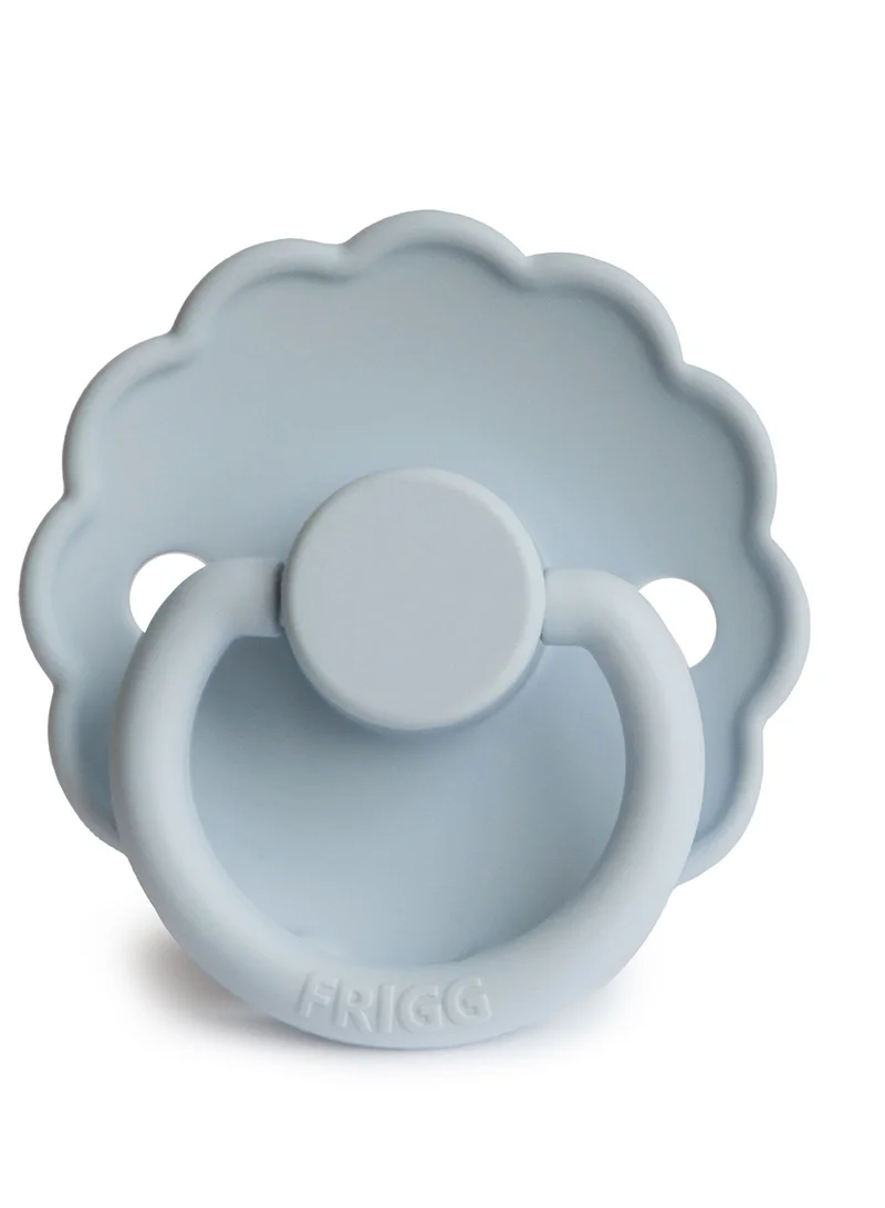 FRIGG Pack of 1 Daisy Silicone Baby Pacifier 6-18Months Powder Blue - S2